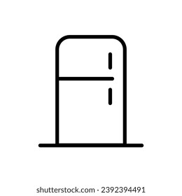 Home Appliance Icon - Vector icon of refrigerator