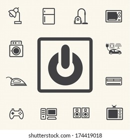 Home appliance icons set
