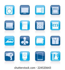 home appliance icons - vector icon set
