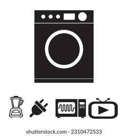 home appliance related icon isolated on background