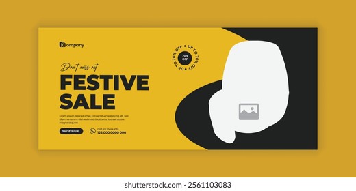 Home Appliance Sale social media cover banner design Template and Kitchen Interior Equipment festive Sale online horizontal banner Template