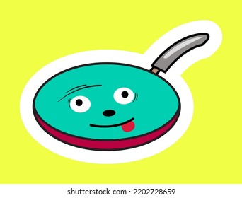 Home Appliance Stickers or Icons Collection with Facial Expressions