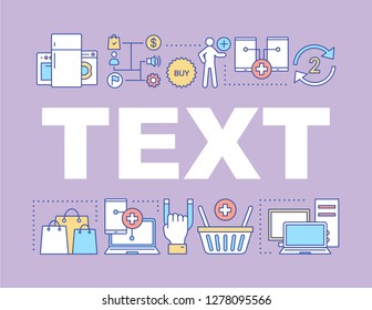 Home appliance store word concepts banner. Electronics shop. Presentation, website. Installment payment. Isolated lettering typography idea with linear icons. Vector outline illustration