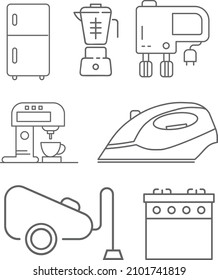 Home appliance vector icon illustration