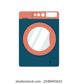 Home Appliance Vector Illustration - Washing Machine