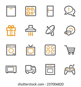 Home Appliance web icons set