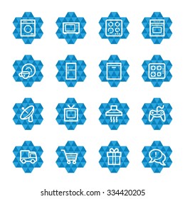 Home Appliance web icons set