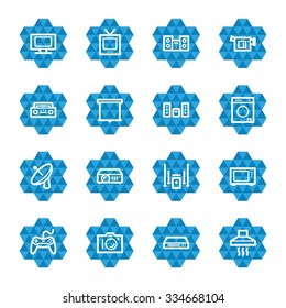 Home Appliance web icons set