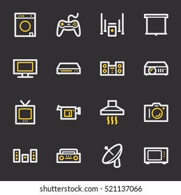 Home Appliance web icons set