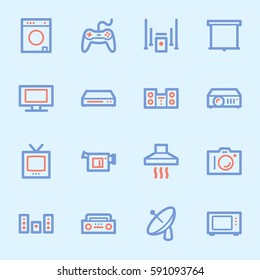 Home Appliance web icons set