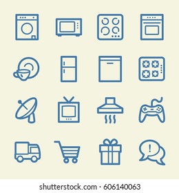 Home Appliance web icons set