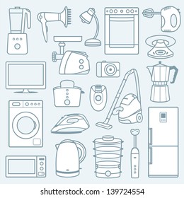 Home appliances a background