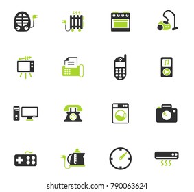 home appliances color vector icons for web and user interface design