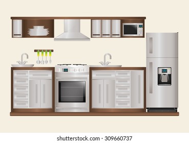 Home appliances design, vector illustration eps 10.