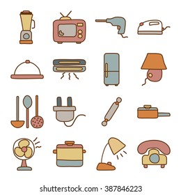 Home Appliances Doodle Icon
