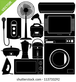 Home Appliances Electronic collections vector