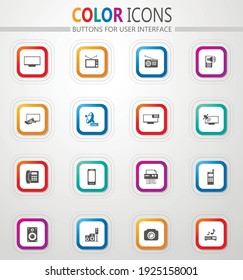 Home appliances icon set for web sites and user interface