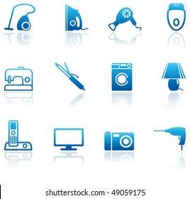 Home appliances icons