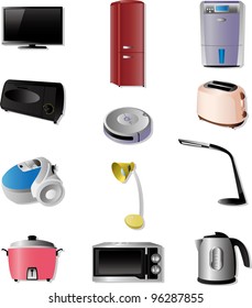 home appliances icons