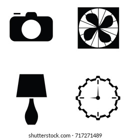 home appliances icons set