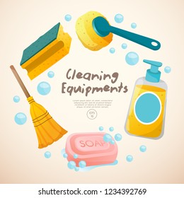 Home Appliances : Objects in Utility Room : Vector Illustration