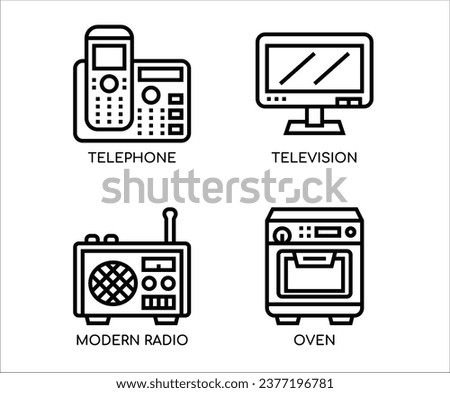 Home appliances perfect icon on white background 