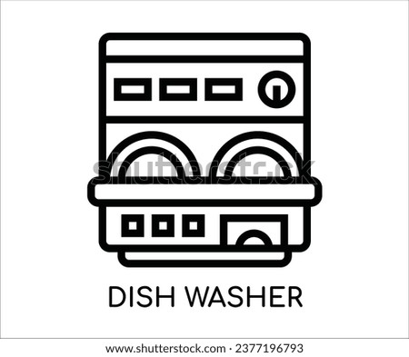 Home appliances perfect icon on white background 