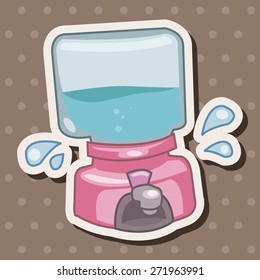 Home appliances theme dispenser elements