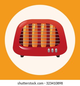 Home appliances theme electric fan elements