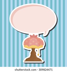 Home appliances theme lamp elements