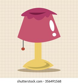 Home appliances theme lamp elements