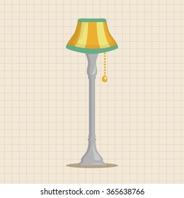 Home appliances theme lamp elements