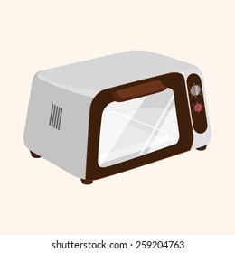 Home appliances theme microwave elements