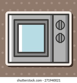 Home appliances theme microwave elements