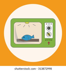 Home appliances theme microwave elements