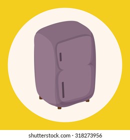 Home appliances theme refrigerator elements