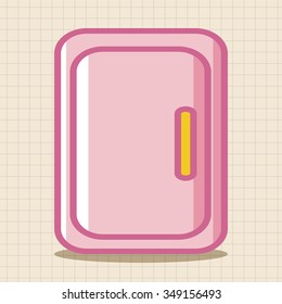 Home appliances theme refrigerator elements