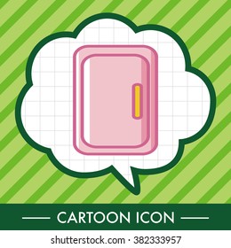 Home appliances theme refrigerator elements