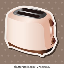 Home appliances theme toaster elements