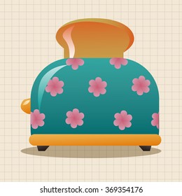 Home appliances theme toaster elements