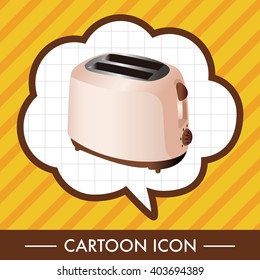 Home appliances theme toaster elements