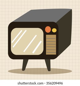 Home appliances theme tv elements