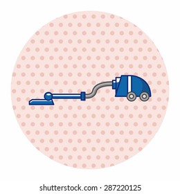 Home appliances theme vacuum cleaner elements