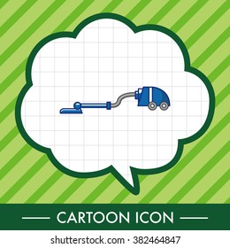 Home appliances theme vacuum cleaner elements