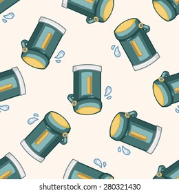 Home appliances theme,ectric thermos , cartoon seamless pattern background