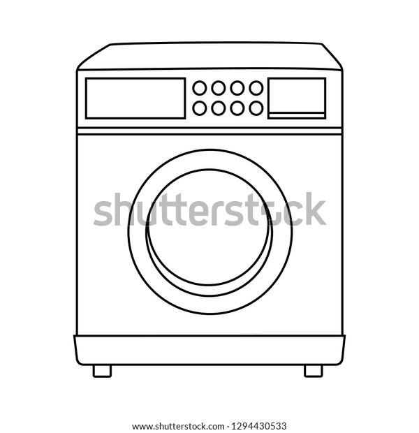 Home Appliances Vector Drawings Cartoon Illustration Stock Vector Royalty Free 1294430533