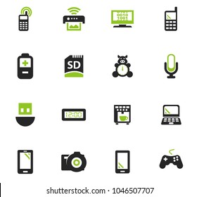 Home appliances vector icons for user interface design