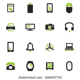 Home appliances vector icons for user interface design