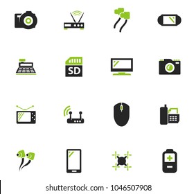 Home appliances vector icons for user interface design