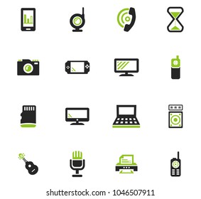 Home appliances vector icons for user interface design